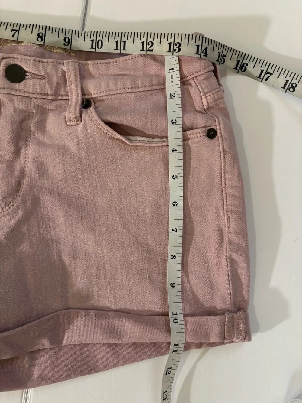 Universal Thread Light Pink Denim Cuffed Shorts
